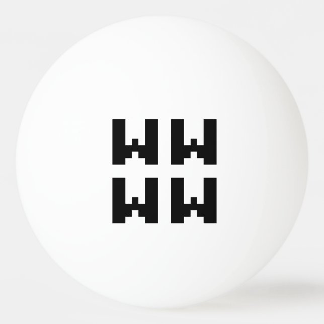 WWWW | LOL Japanese Internet Slang Ping Pong Ball (Front)