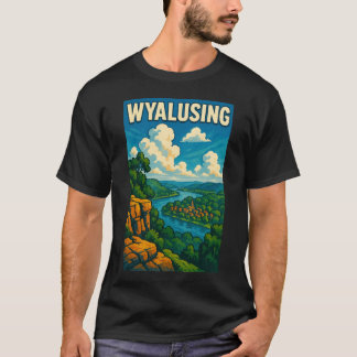 Wyalusing River Vista Wisconsins Overlook of Natur T-Shirt