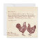 Wyandotte Chickens Elegant Custom Message Vintage