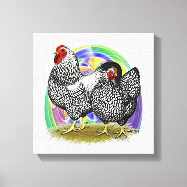 Wyandotte:  Easter Egg Pair Canvas Print (Front)