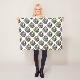 Wyandotte: Easter Egg Pair Fleece Blanket