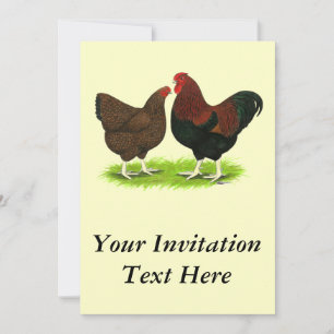 Wyandotte:  Partridge Pair Invitation