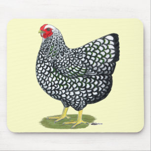 Wyandotte: Silver-laced Hen Mouse Mat