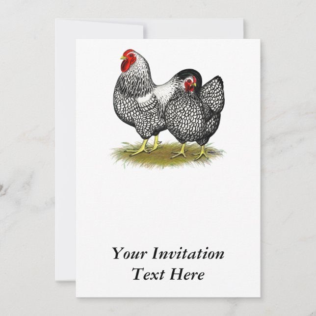 Wyandotte:  Silver Pair Invitation (Front)