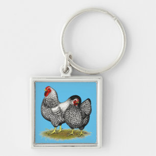 Wyandotte: Silver Pair Key Ring