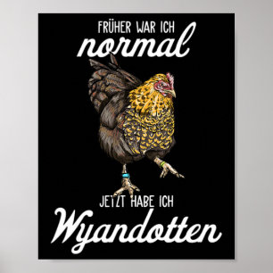 Wyandotten Chicken I Hen Egg Rooster Motif For Chi Poster