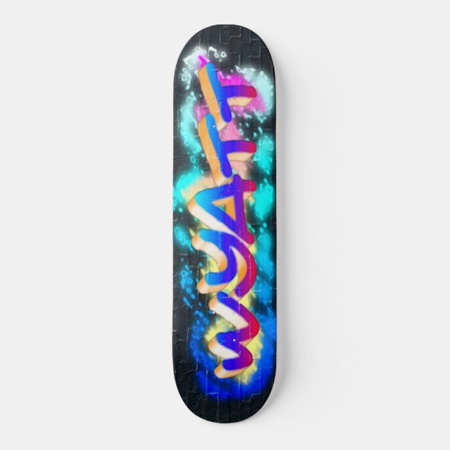 WYATT Customised Graffiti Skateboard (Front)