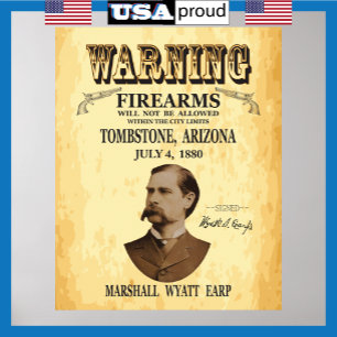 Wyatt Earp Cool Fab Tombstone Poster