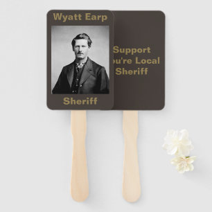 Wyatt Earp: Lawman, Gunfighter, Saloon Keeper Hand Fan