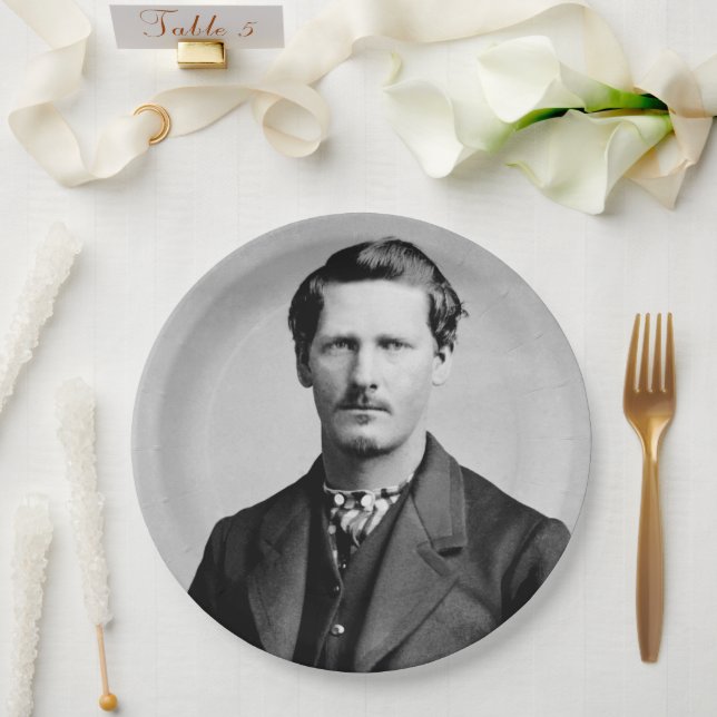 Wyatt Earp: Lawman, Gunfighter, Saloon Keeper Paper Plate (Wedding)