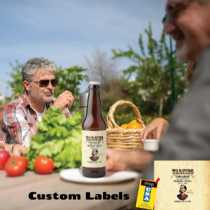 Wyatt Earp ⚖️ Lawman Marshall Old Tombstone  Beer Bottle Label