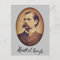 Wyatt Earp Portrait and Signature