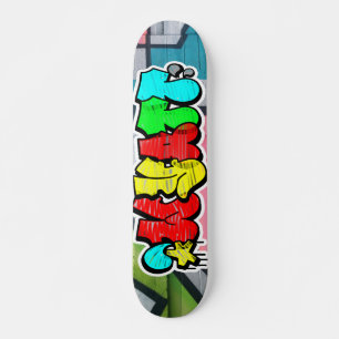 Wyatt Graffiti Custom Personalised Cool Skateboard