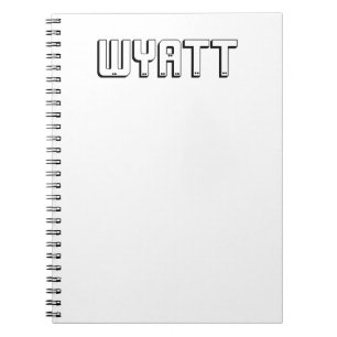 Wyatt Name In Block Letters, Notebook