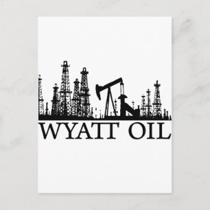 Wyatt Oil / Black Logo Postcard