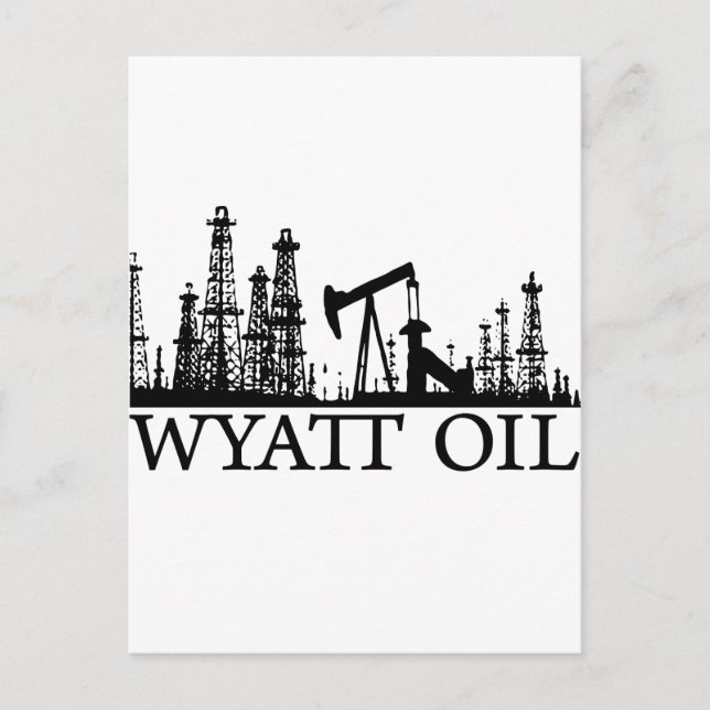 Wyatt Oil / Black Logo Postcard (Front)