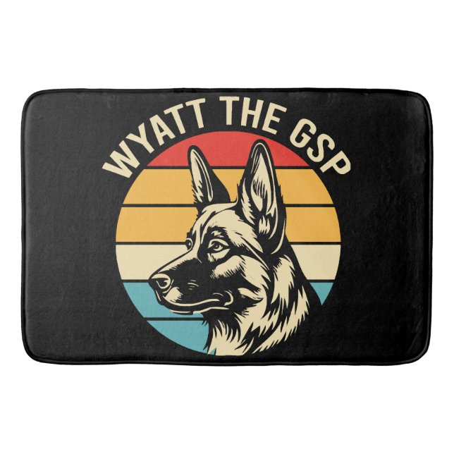 Wyatt The Gsp Bath Mat (Front)