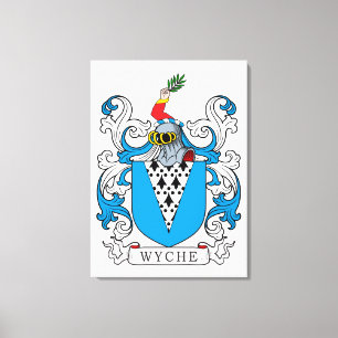 Wyche Family Crest Canvas Print