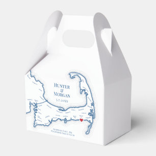 Wychmere Beach Club Cape Cod Wedding Elegant Favour Box