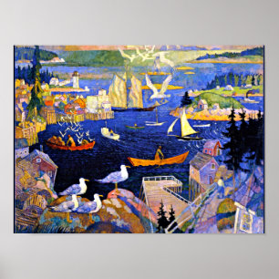 Wyeth - The Harbour at Herring Cut Poster