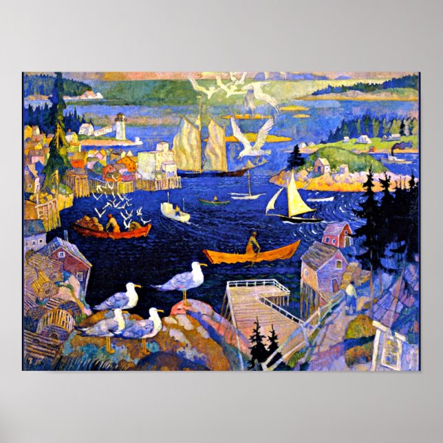 Wyeth - The Harbour at Herring Cut Poster (Front)