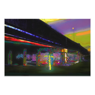 WYKEHAM STREET BRIDGE GRAFFITI  PHOTO PRINT