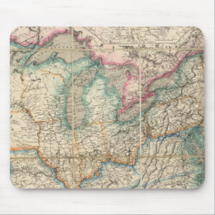 Wyld's Military Map Of The United States Mouse Mat