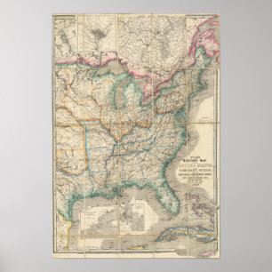 Wyld's Military Map Of The United States Poster