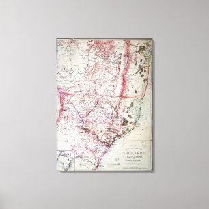 Wyld's Military Sketch of Zululand, 1879 Canvas Print