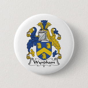 Wyndham Family Crest 6 Cm Round Badge