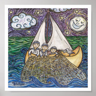 Wynken, Blyken, and Nod Poster