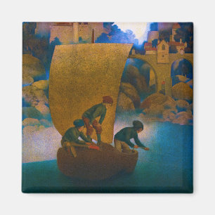 Wynken, Blynken and Nod, 1905 by Maxfield Parrish Magnet