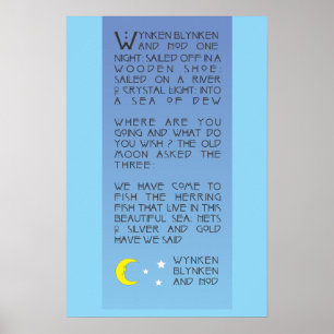 Wynken, Blynken, and Nod Poster