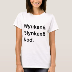 Wynken Blynken & Nod   Wooden Shoe Bedtime Story T-Shirt