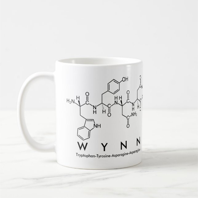 Wynn peptide name mug (Left)
