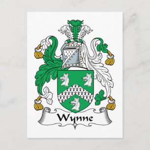 Wynne Family Crest Postcard