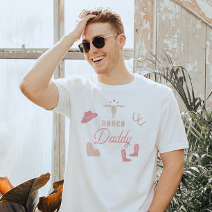 WYNONA Blush Pink Cowgirl Rodeo Daddy Maternity T-Shirt