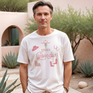 WYNONA Blush Pink Cowgirl Rodeo Grandpa T-Shirt
