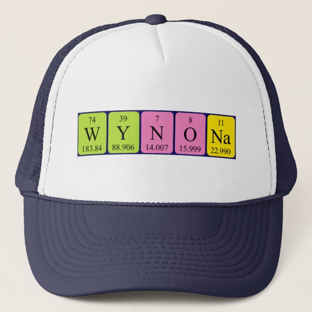 Wynona periodic table name hat (Front)