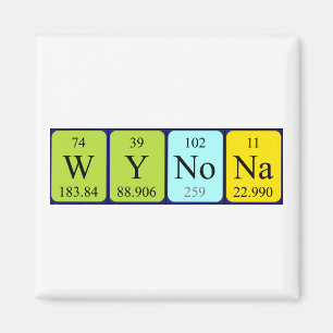 Wynona periodic table name magnet