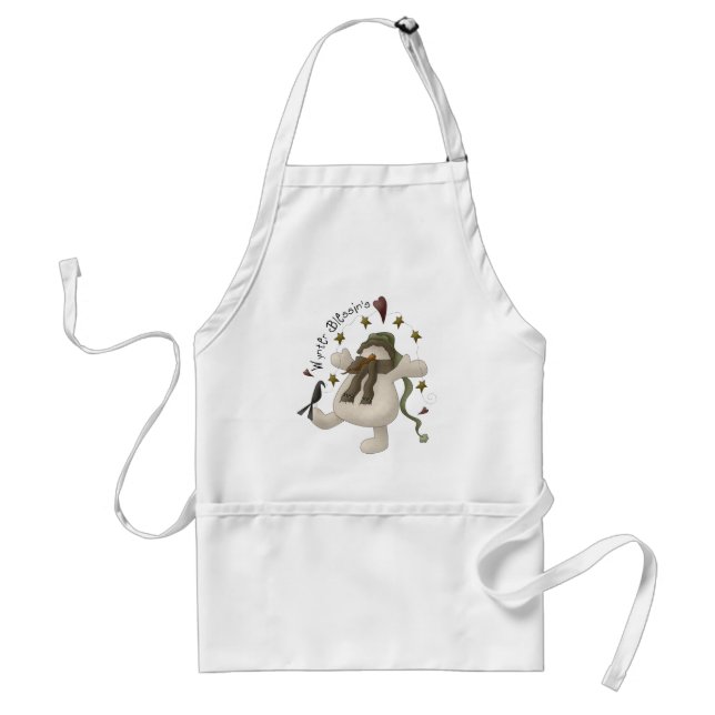 Wynter Blessin's Snowman Apron (Front)