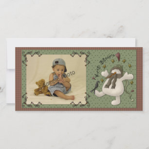 Wynter Blessin's Snowman Photo Card