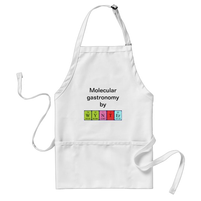 Wynter periodic table name apron (Front)