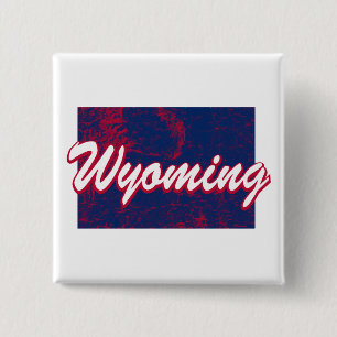Wyoming 15 Cm Square Badge