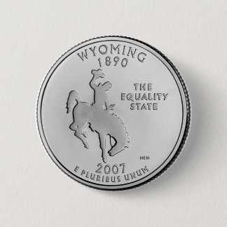 Wyoming 6 Cm Round Badge