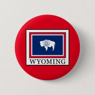 Wyoming 6 Cm Round Badge