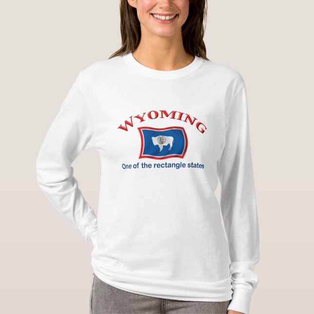 Wyoming - A Rectangle State T-Shirt (Front)