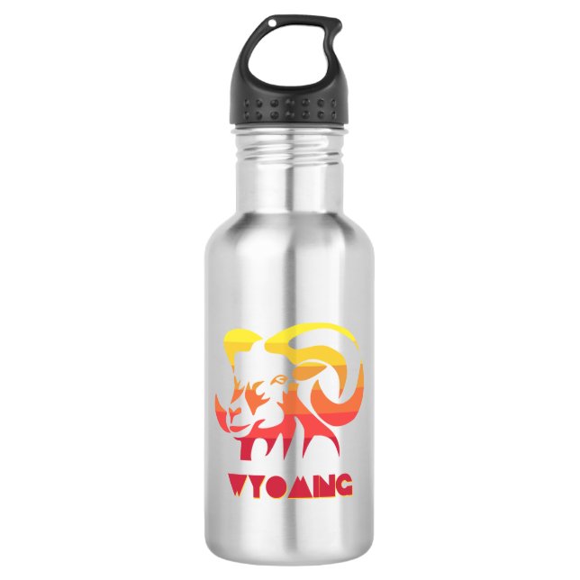 Wyoming Bighorn Sheep 532 Ml Water Bottle (Front)
