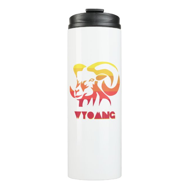 Wyoming Bighorn Sheep Thermal Tumbler (Front)