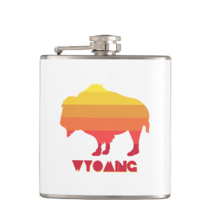 Wyoming Bison Hip Flask